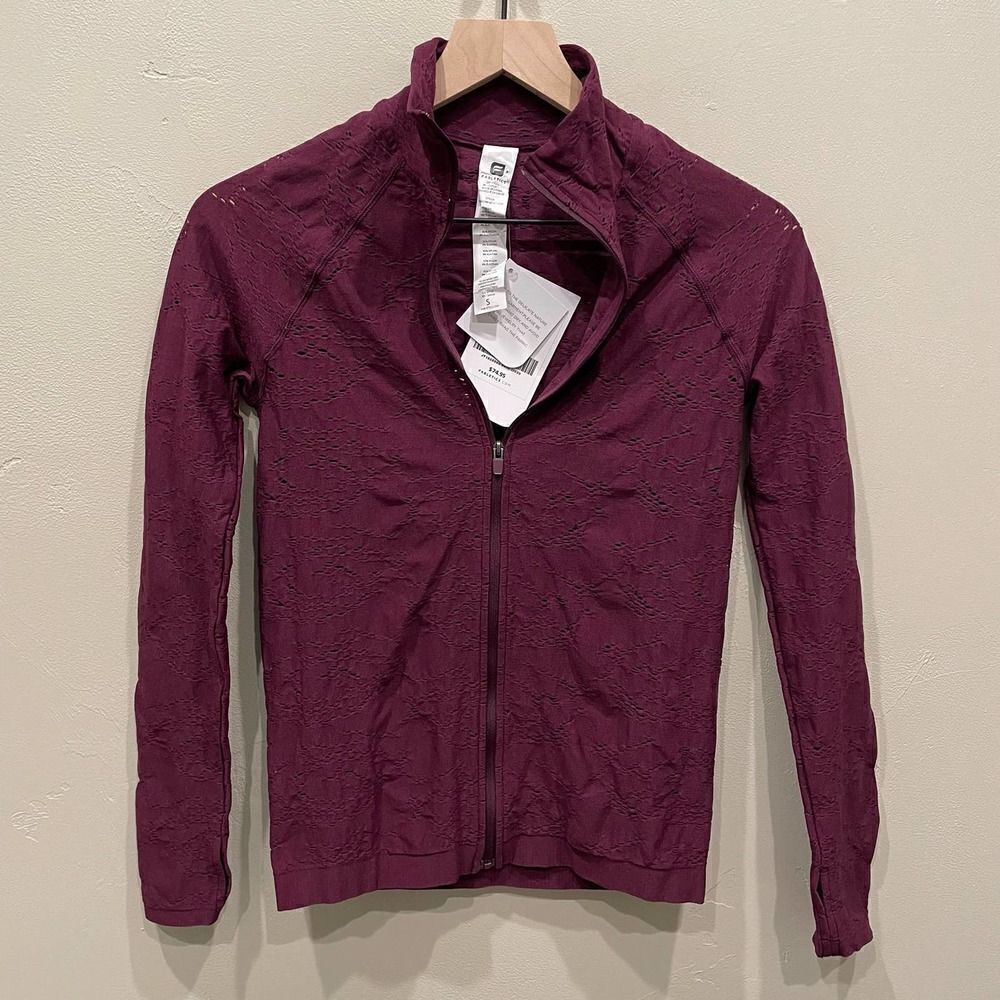 NWT Fabletics Luciana Seamless Purple Zip Up Jacket - Size: Small